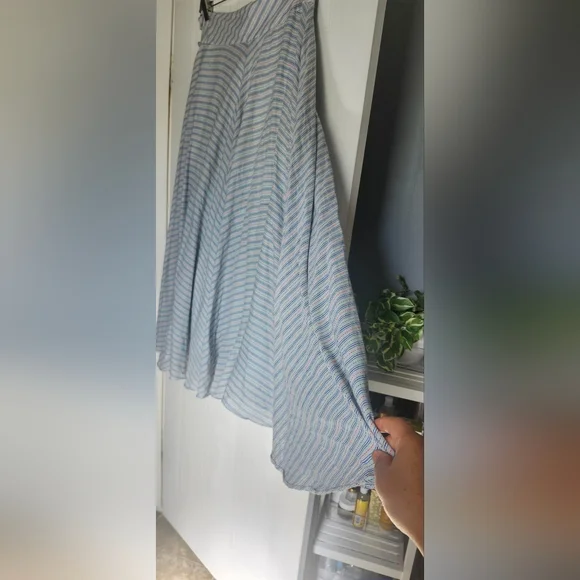 Odille Multicolor Striped A-Line Skirt - Picture 3 of 12